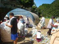 奉仕作業のようす