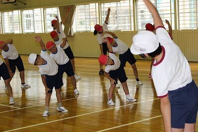 上級生をしっかり見てます