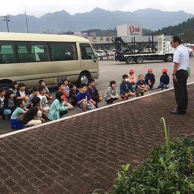 道の駅「とうごう」で出発式。気合注入！