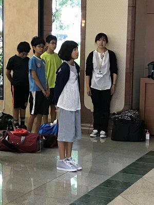 ホテル出発式あいさつ