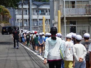 避難訓練のようす（２･５年）