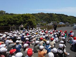 避難訓練のようす（２･５年）