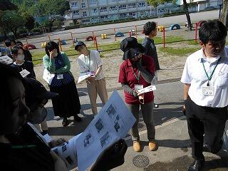 プール浄化槽操作講習のようす