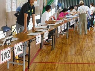 引渡訓練のようす