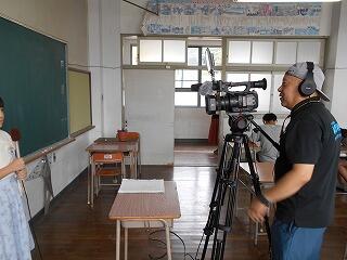 ６年生の撮影のようす