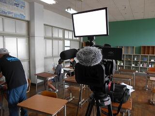 ６年生の撮影のようす