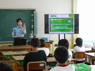 非行防止教室のようす（５年）