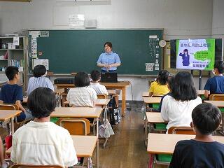 非行防止教室のようす（６年）