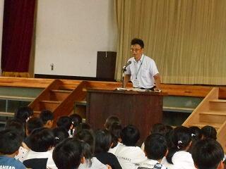 終業式のようす