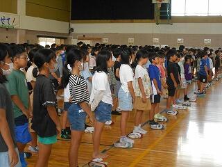 終業式のようす