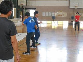 体育実技講習のようす