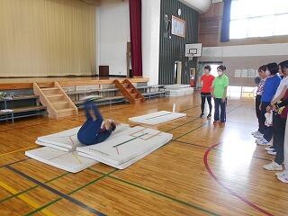 体育実技講習のようす