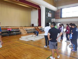 体育実技講習のようす