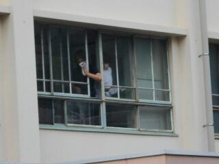 ピカピカ大作戦のようす