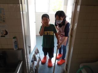 ピカピカ大作戦のようす