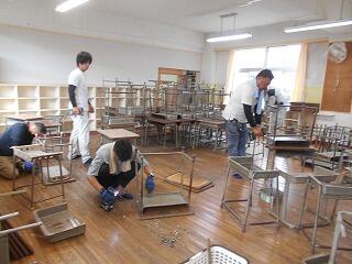 ピカピカ大作戦のようす