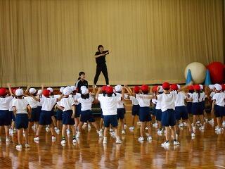 １年生の練習のようす