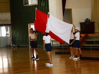 紅白の決定のようす