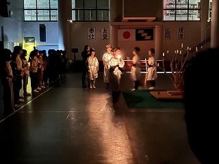 キャンドルの集いのようす