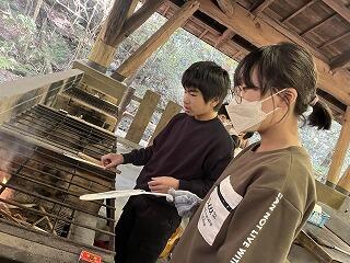 カレー作りのようす