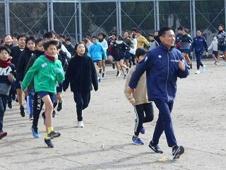 市田選手ご兄弟による授業のようす