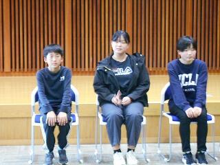 善行児童･生徒表彰式のようす