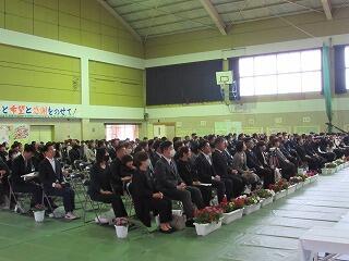 卒業式のようす