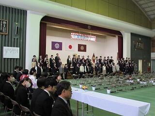 卒業式のようす