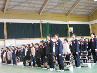 卒業式のようす