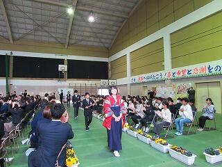卒業式のようす