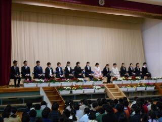 離任式のようす