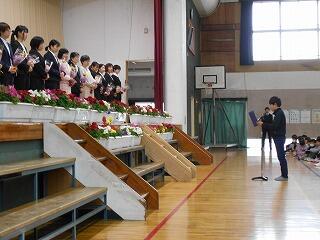 離任式のようす