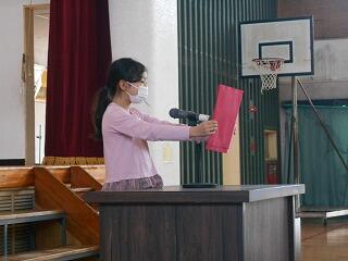 修了式のようす