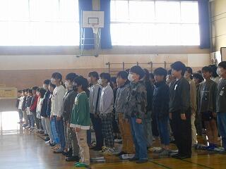 修了式のようす