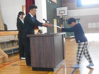 修了式のようす