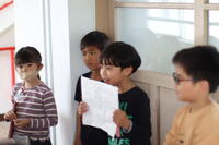 説明する２年生