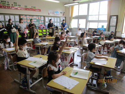 1年生の参観授業の様子