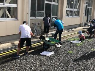 溝さらい作業 溝さらい作業