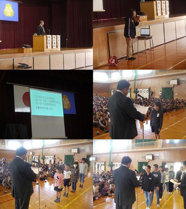 １１月の全校朝会