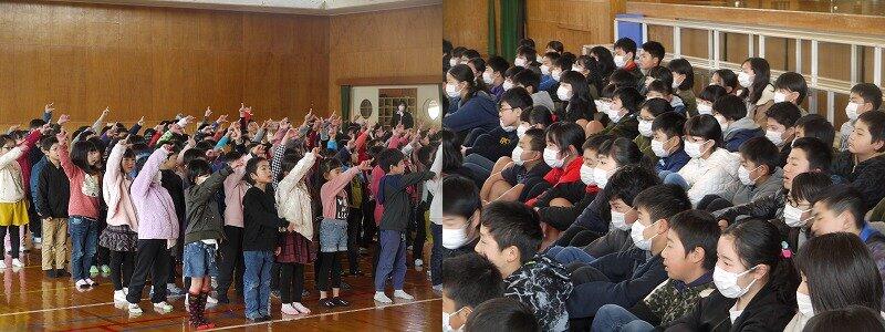 お別れ集会（１年生と６年生）