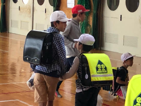 1年生の迎え 1年生の迎え