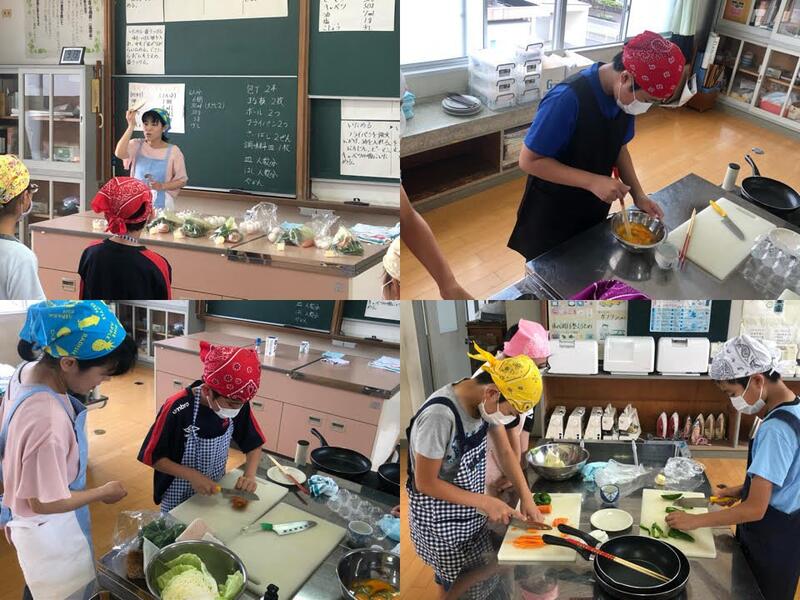 三色野菜炒めとスクランブルエッグ