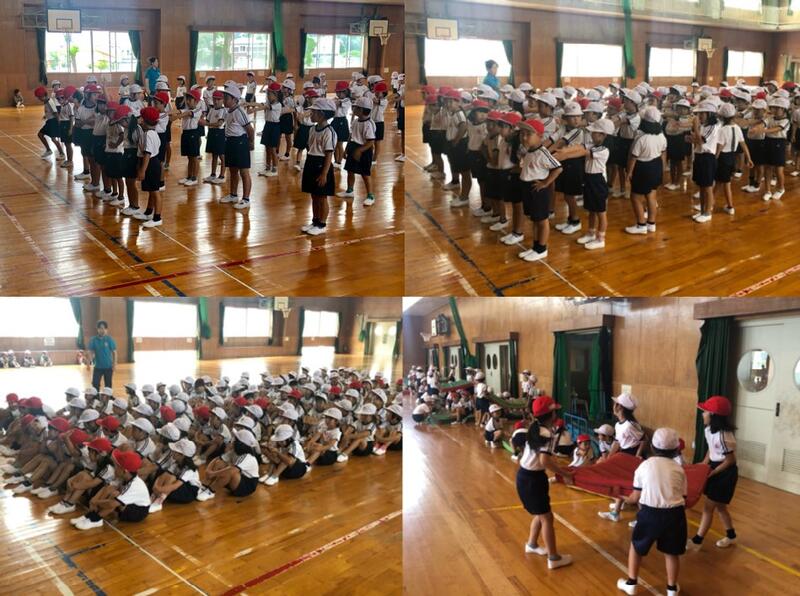 １年生の集団行動