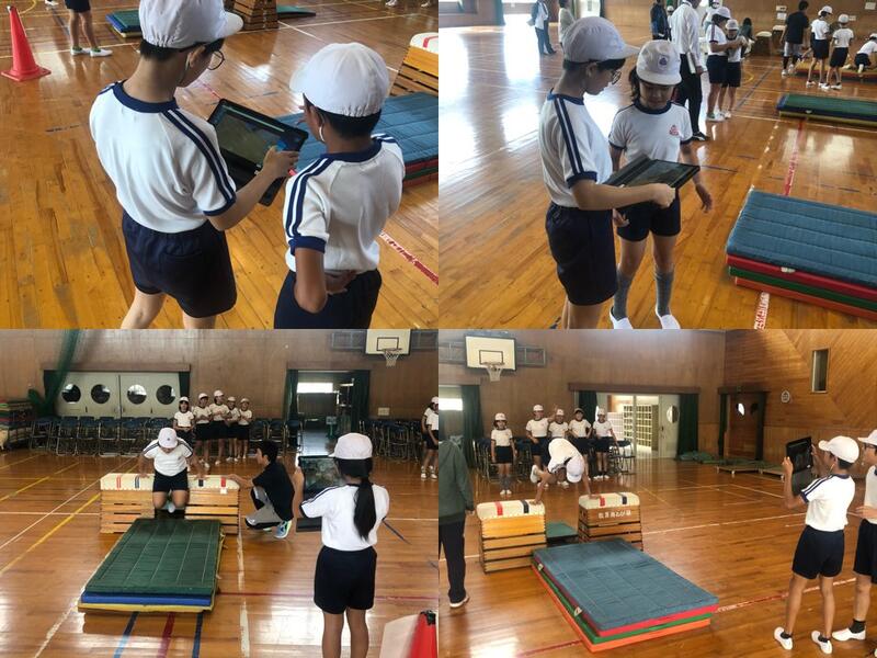 タブレットで動きをチェック