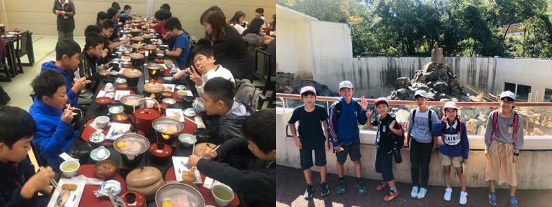 食事風景と平川動物園