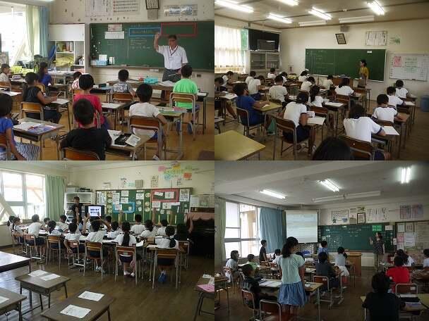 左上：３年、左下：４年、右上：５年、右下：６年