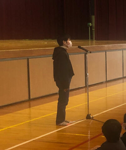 代表児童のあいさつ