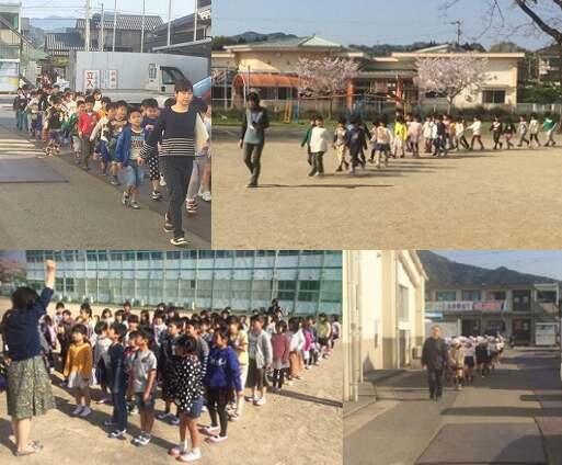 避難経路を確認しました