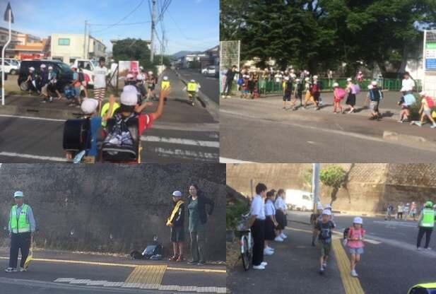 小中合同あいさつ運動