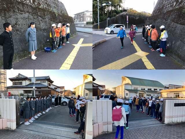 幼保小中合同あいさつ運動